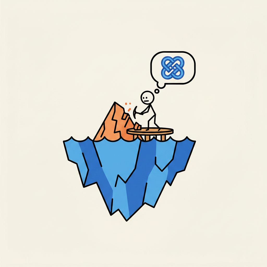 the tip of the iceberg — 氷山の一角