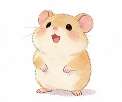 ピーチク（クリーム色のハムスター）